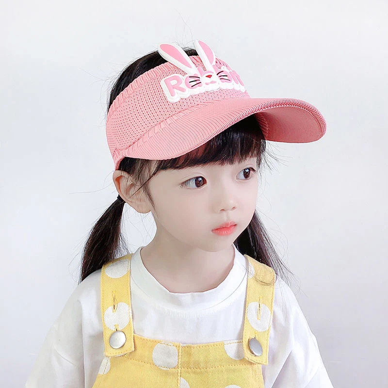 儿童小兔子空顶帽宝宝夏季秋季遮阳防晒太阳帽子韩版男女童遮阳帽