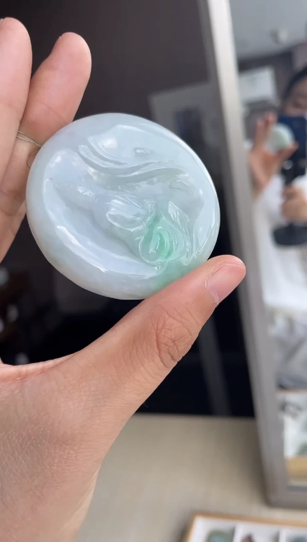 吊坠(不含链)未镶嵌翡翠天然缅甸A货翡翠