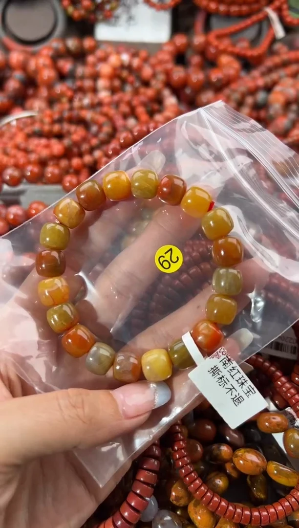 未镶嵌手串南红玛瑙菜*10+