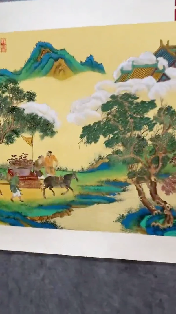 国画雨荷国画作品2.7平尺