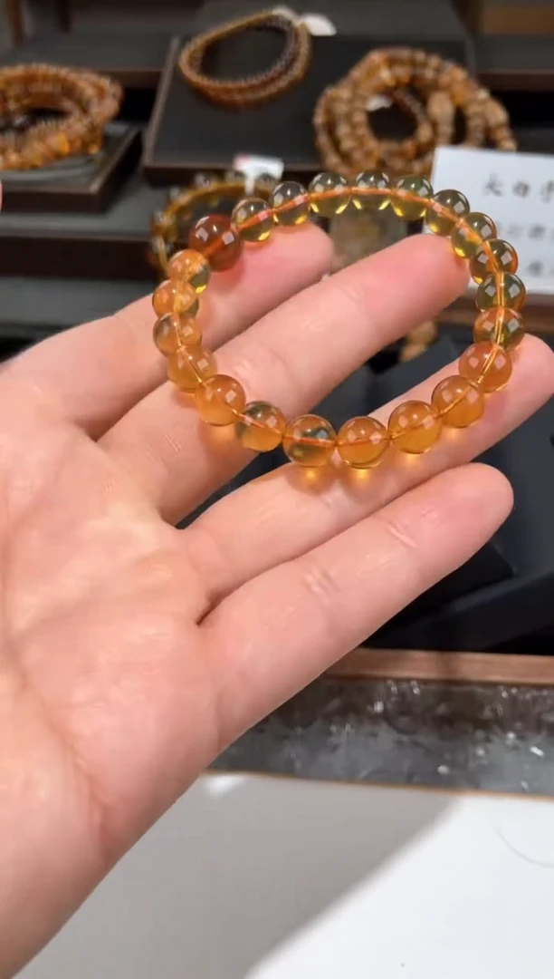 【闪购商品】琥珀手串未镶嵌鸿运当头手串