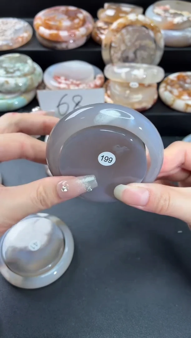 手镯玛瑙/玉髓未镶嵌石英质玉54圈(赠送镯心)圈口建议拍大