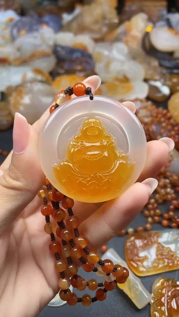 未镶嵌1玛瑙/玉髓好***双ll