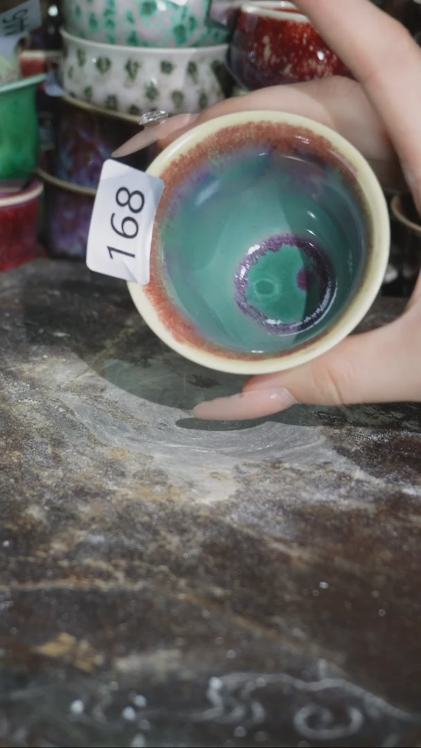 摆件精品窑变钧瓷茶器