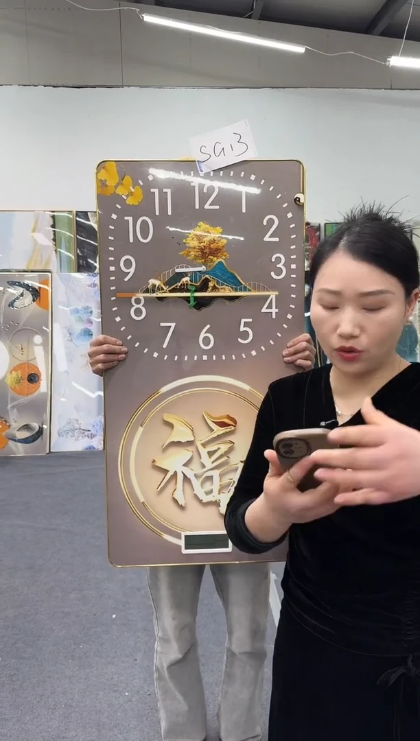 横款优乐轻奢装饰画微瑕