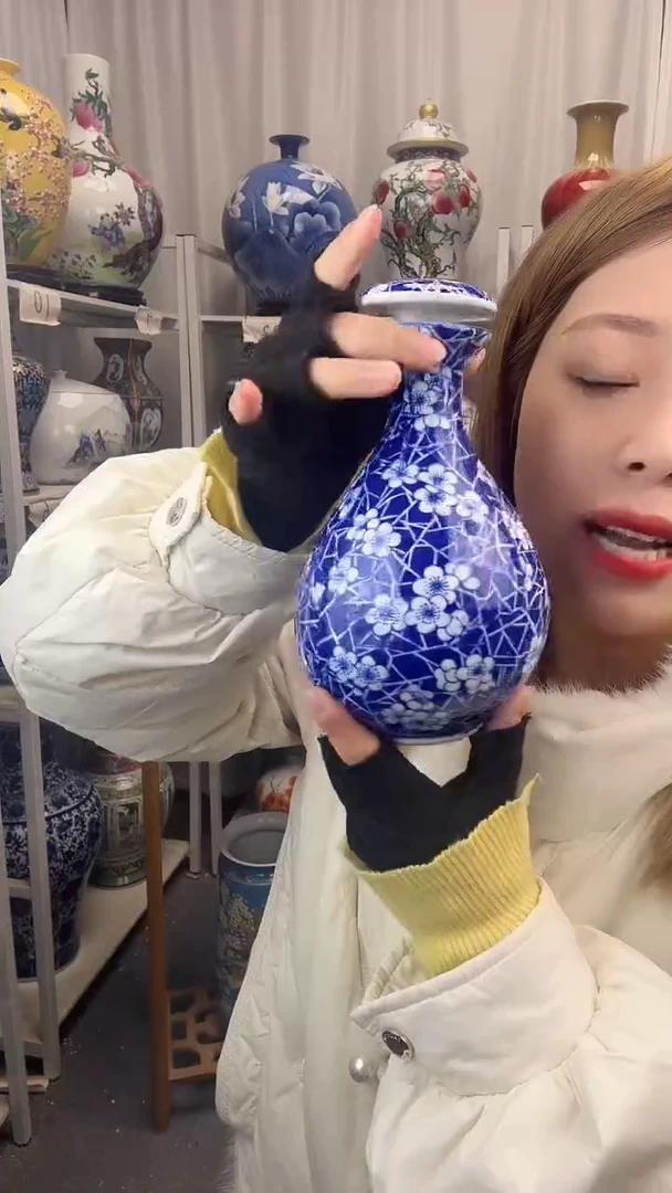 摆件陶瓷用****2景德镇玉壶春酒壶