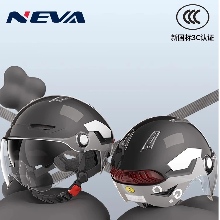 新款新国标3C认证电动车头盔夏季防晒男士电瓶摩托车半安全帽