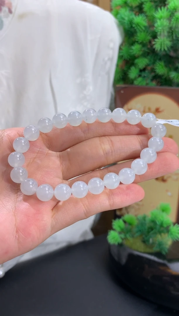 未镶嵌手串翡翠卡8mm