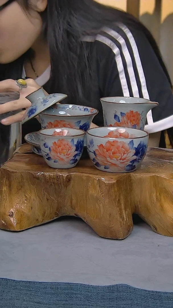 4件套陶瓷茶具家用简装系列