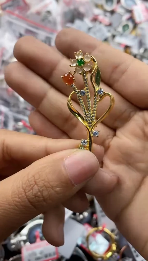 银S925镶嵌戒指翡翠11               6