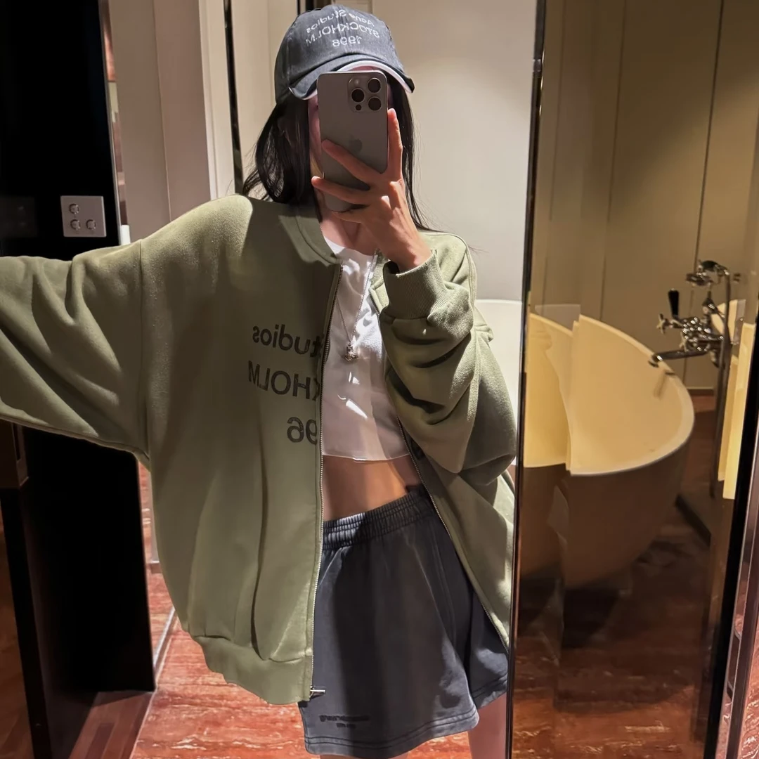 1996做脏褪色磨破夹克外套 男女同款