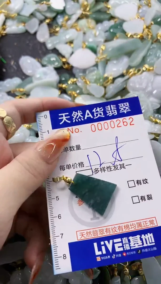 颈饰未镶嵌翡翠别****儿天然A货翡翠
