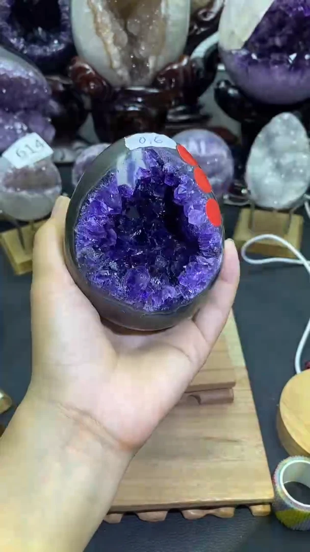 未镶嵌紫晶大型摆件（非配饰）616号龙蛋