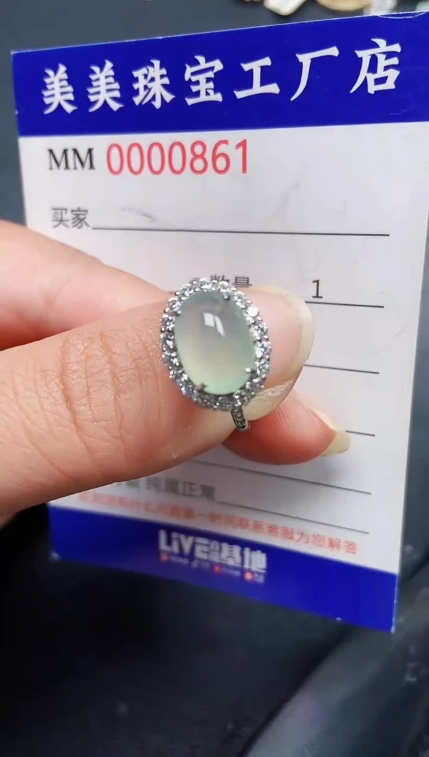 翡翠银S925镶嵌颈饰0861