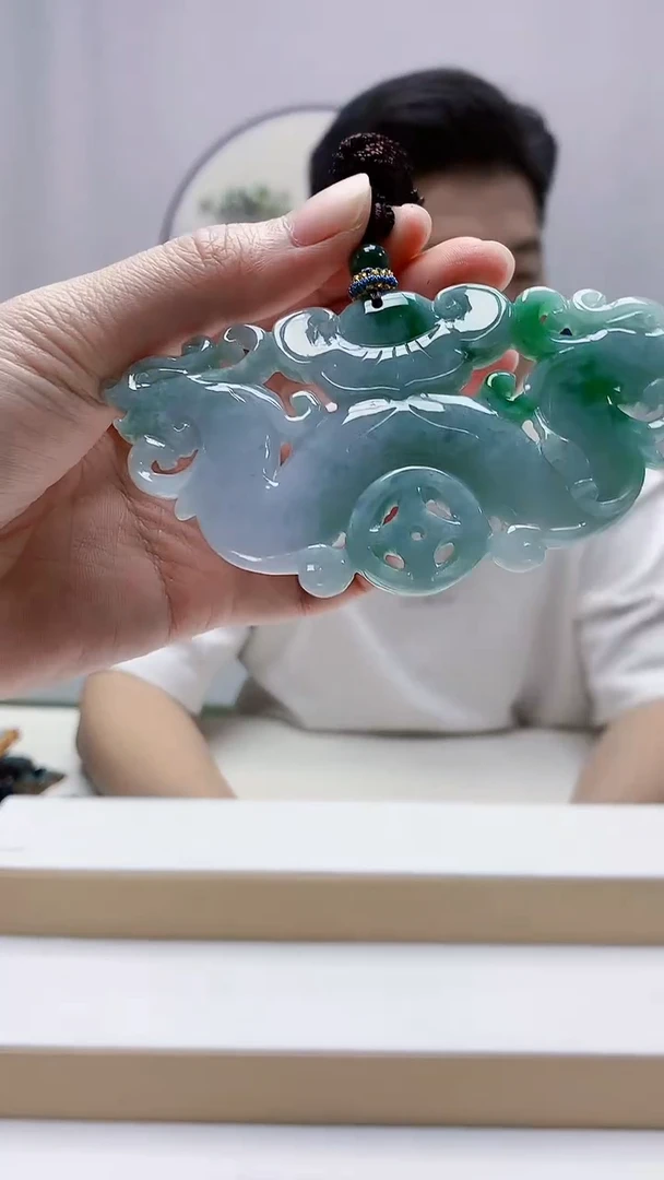 未镶嵌定制翡翠4917zm-毛货挂件仿古牌23