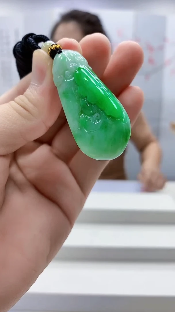 定制翡翠未镶嵌4902bb-毛货挂件46