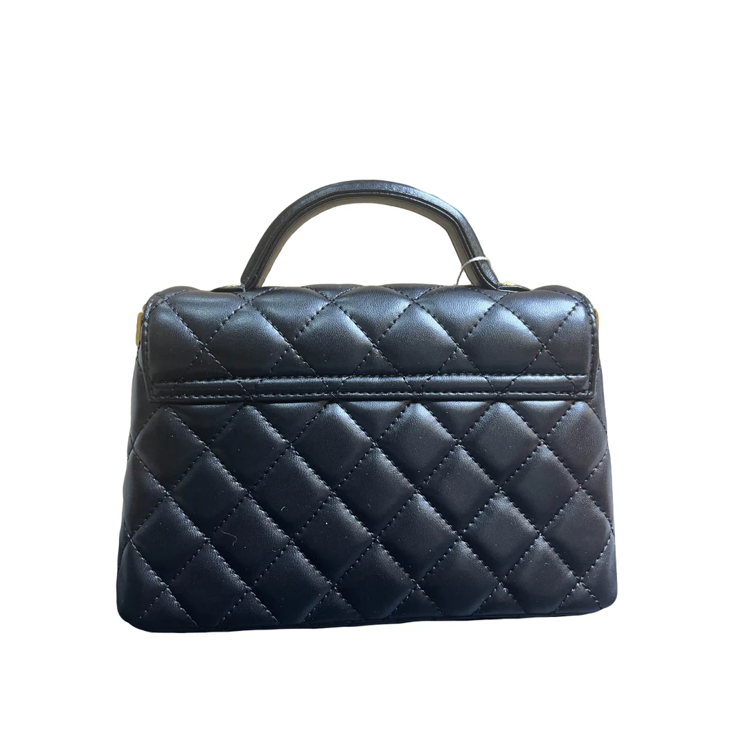 TOLEX2025新款手工时尚百搭手提梯女包黑色22cm