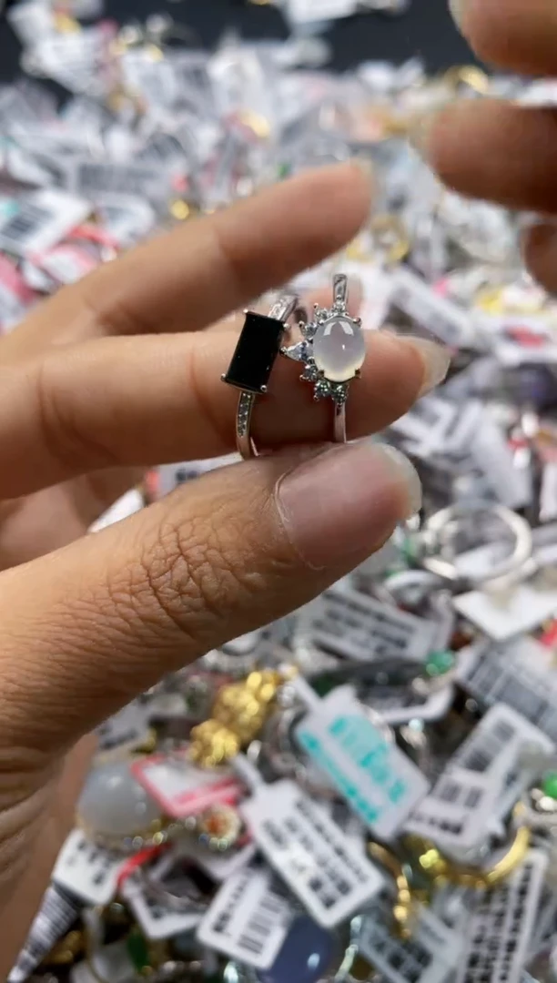 银S925镶嵌戒指翡翠11-11-11---9