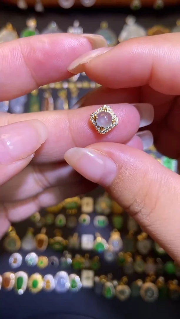 翡翠银S925镶嵌吊坠(不含链)1