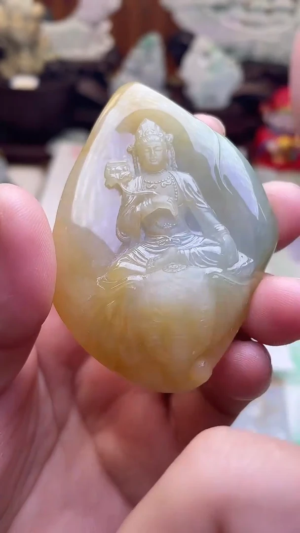 颈饰未镶嵌翡翠普贤