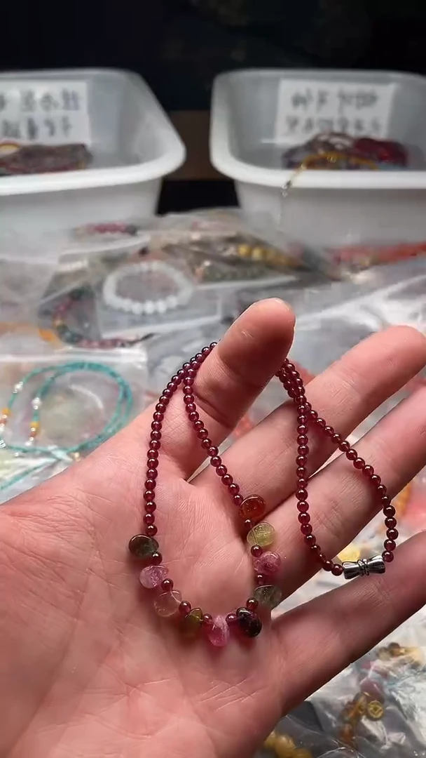 手链未镶嵌石榴石多样性发货拍一发一