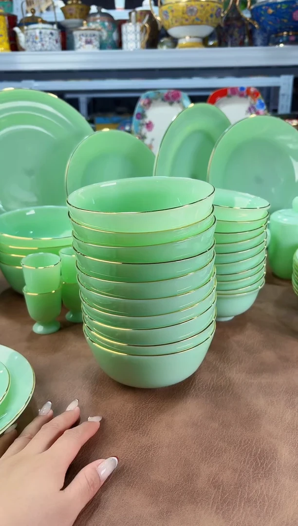 玉瓷5.5英寸饭碗10个