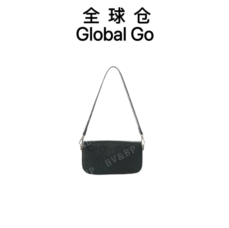 【全球仓Global Go】原创设计 真皮高定手提单肩包 BV24061-经典黑