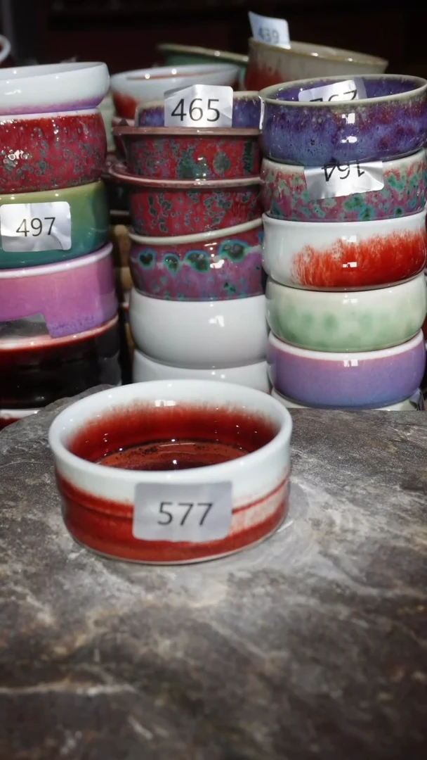 摆件陶精品窑变钧瓷茶器