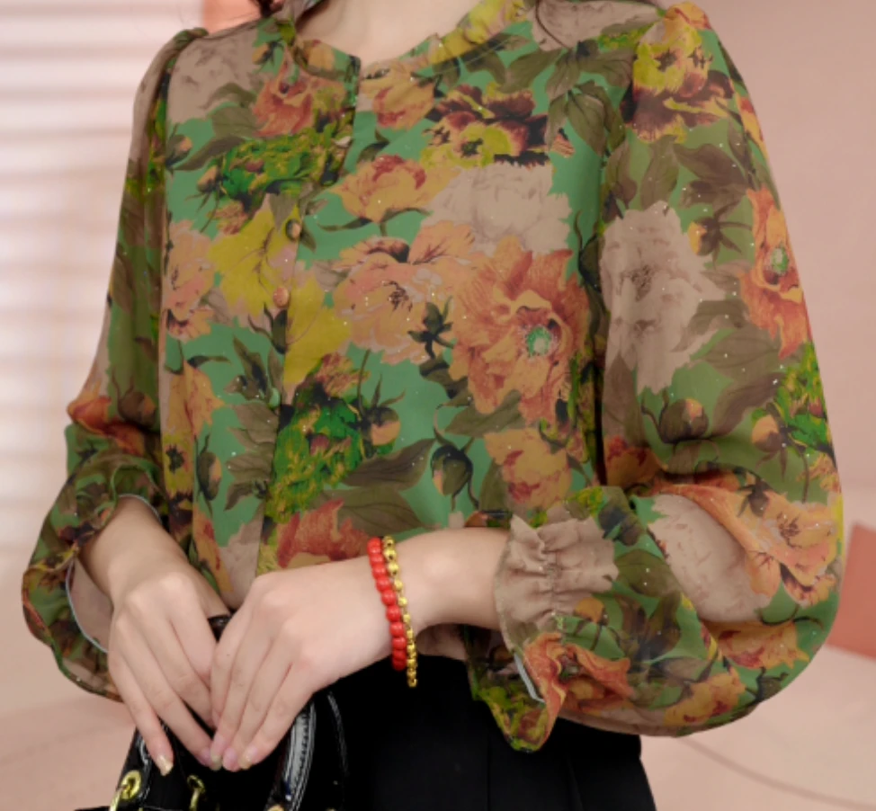 bk80100【出口原单】新中式国风设计感气质衬衫-黛玲