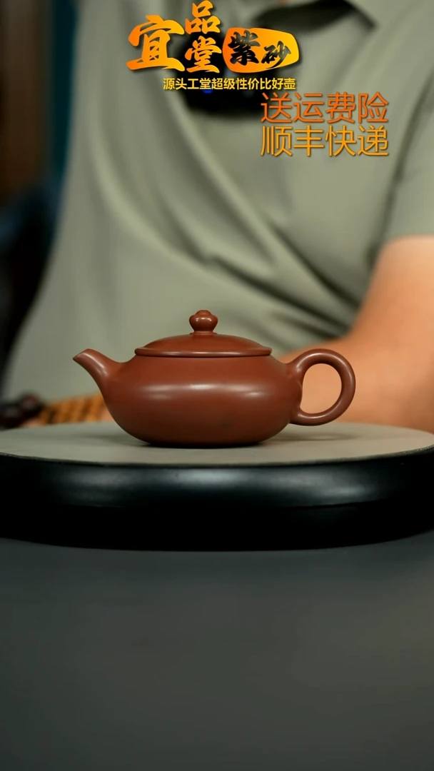 茶壶紫砂蒋静明S级龙血砂聚财纳福170CC
