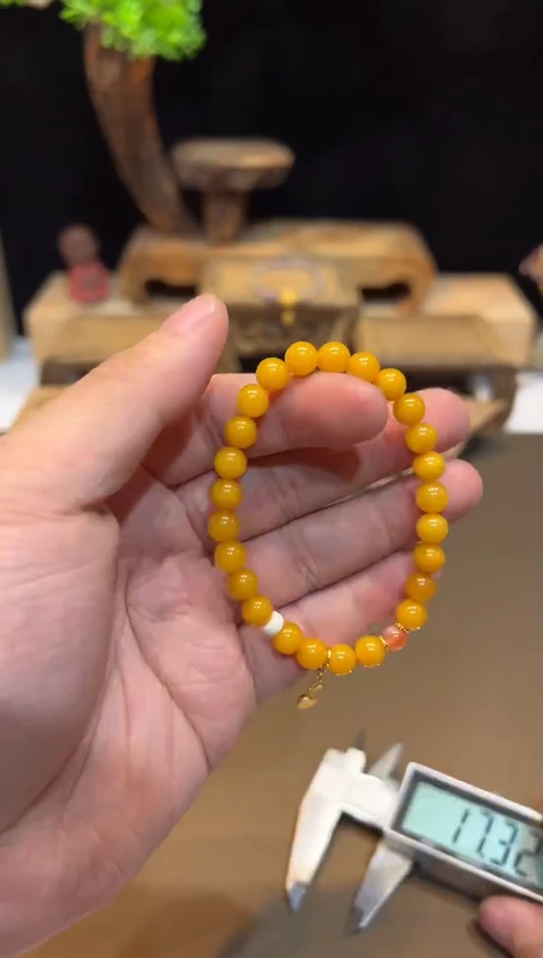 手链琥珀未镶嵌手饰@@E7159