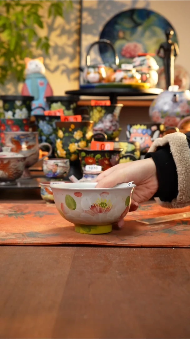 瓷片景德镇手工手绘849