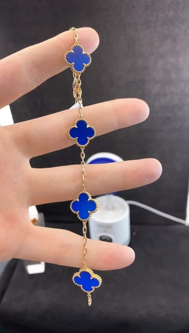 【闪购商品】玛瑙/玉髓手链18K金镶嵌.