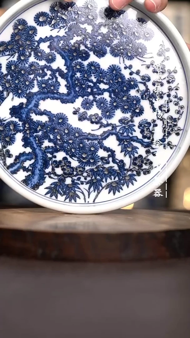 现代瓷全手绘茶具