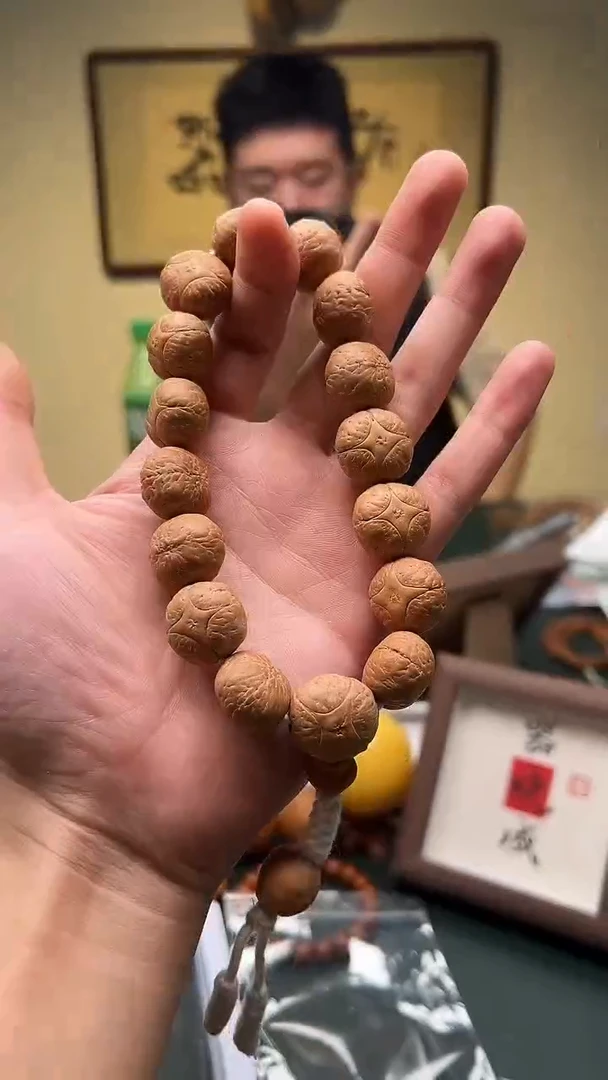 【闪购商品】麒麟眼菩提手串18.5mm左右 麒麟眼手持
