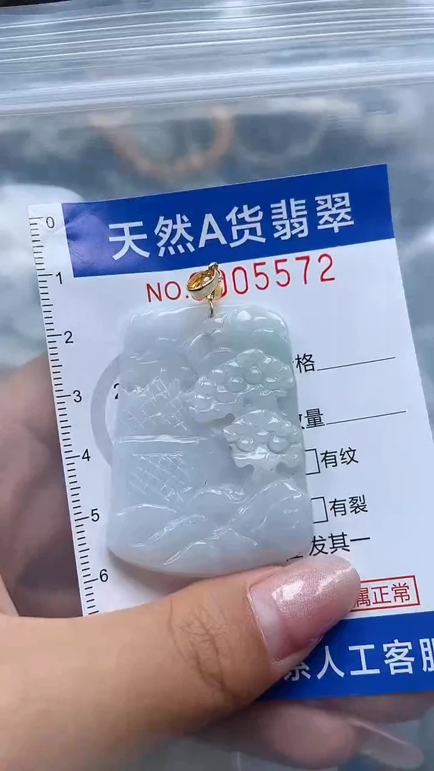 翡翠未镶嵌吊坠(不含链)1