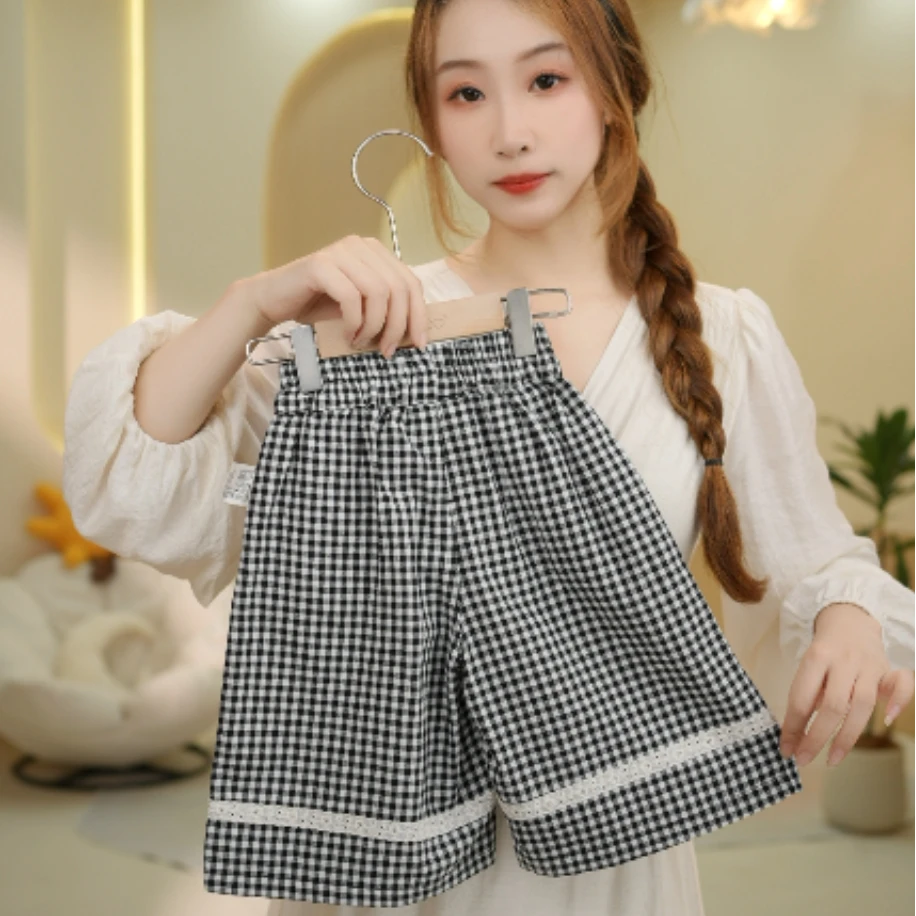 MOMOCOmini秋季婴童休闲舒适韩系百搭格纹裤女宝休闲87710381002
