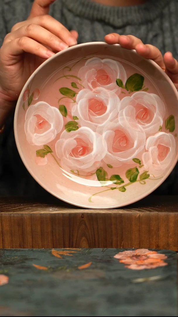 杯釉下彩手工手绘同款陶器