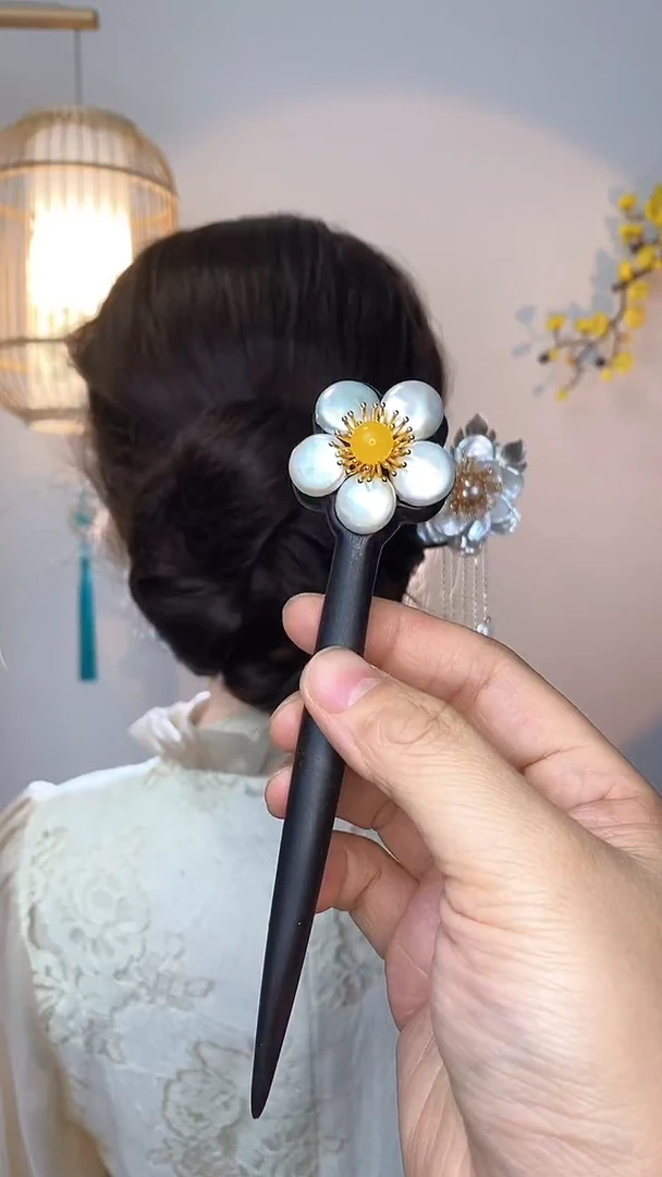 非金属木质美丽发簪