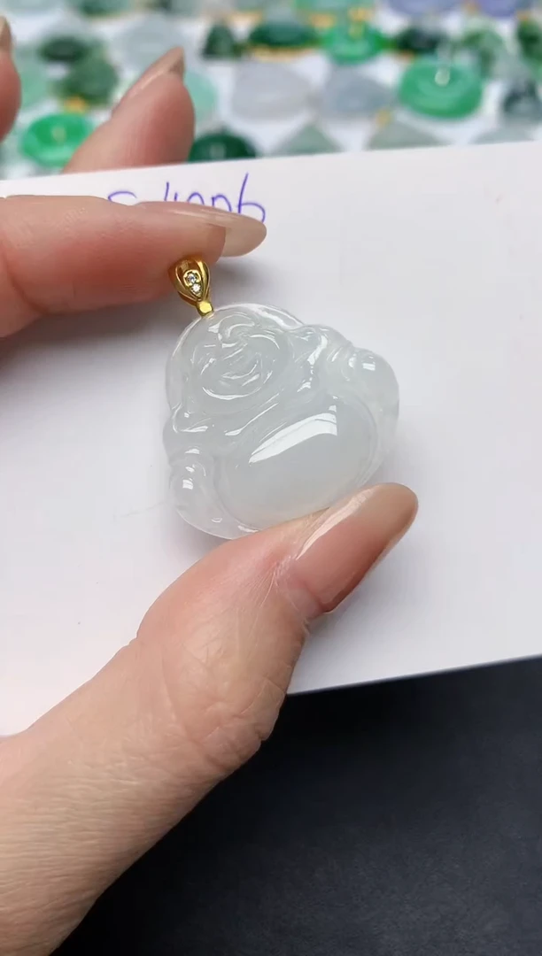 颈饰未镶嵌翡翠 天然缅甸A货翡翠百元以上9元证书费自理