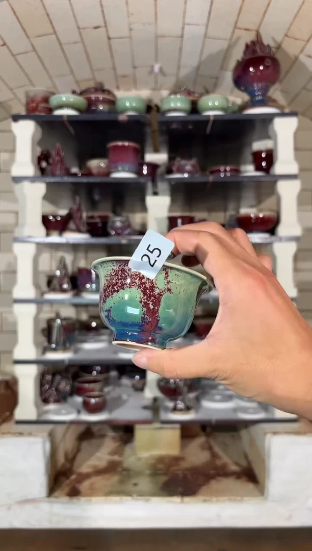 摆件精品窑变钧瓷茶器
