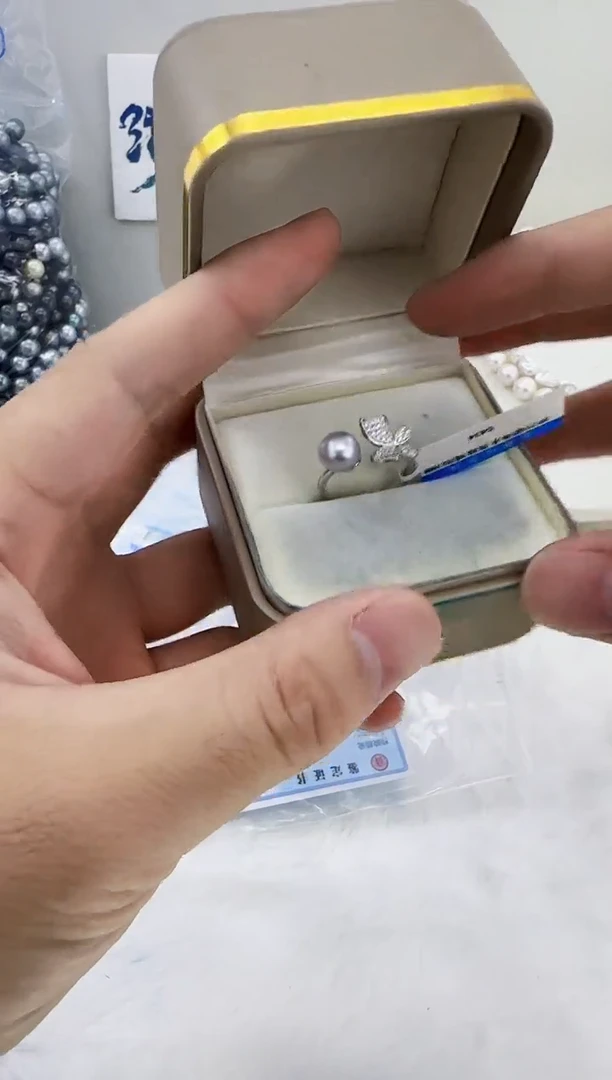 银S925镶嵌海水珍珠DA珍珠 c434