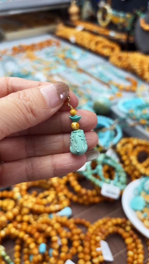 【闪购商品】琥珀裸石未镶嵌蜜蜡DIY编织挂饰