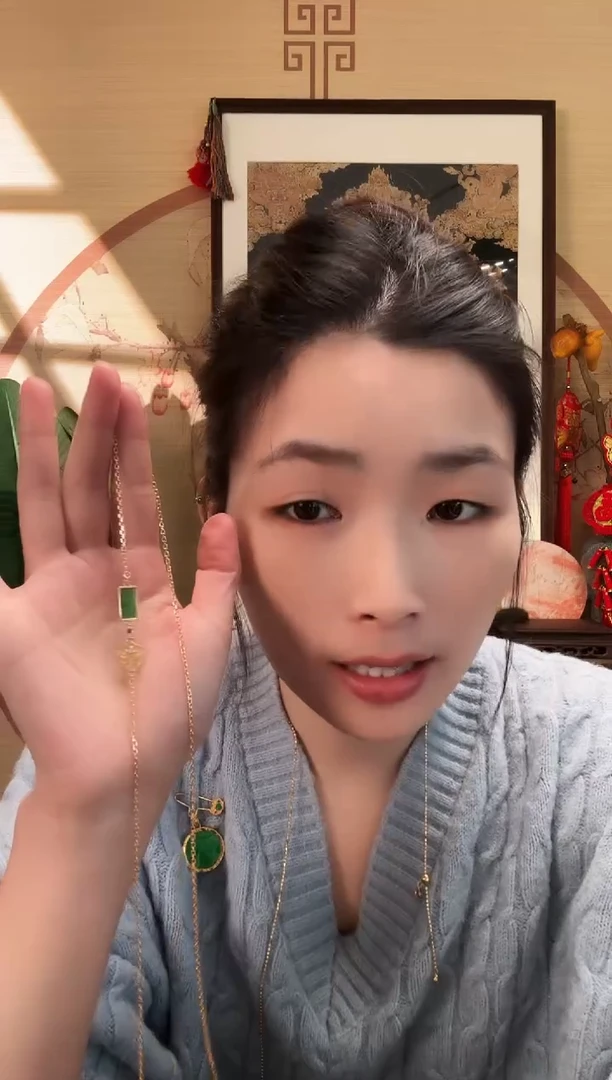 颈饰银S925镶嵌翡翠吊坠