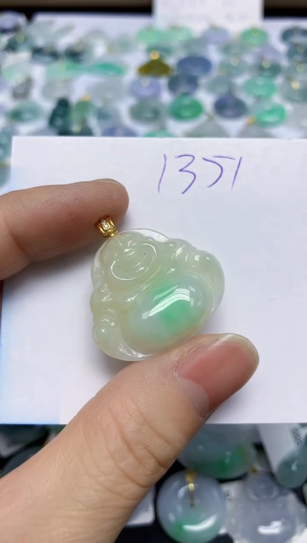 颈饰未镶嵌翡翠天然缅甸翡翠A货翡翠百元以上9元证书费自理