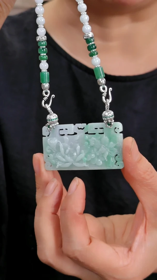 颈饰未镶嵌翡翠国风