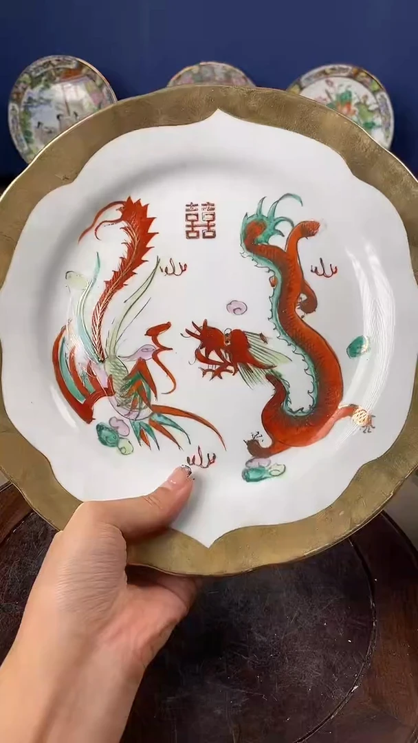 瓷片微瑕景德镇窑厂瓷摆件单件