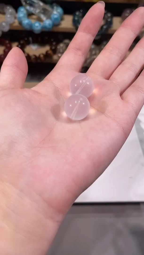 未镶嵌手链水晶A016奶白净单珠17mm多样性发一