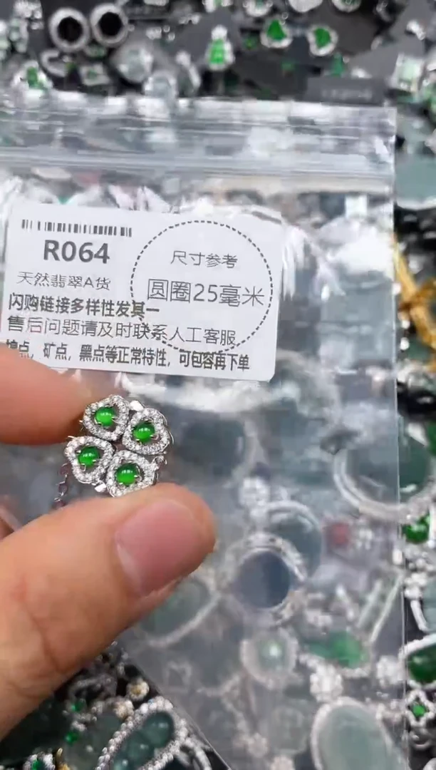 翡翠未镶嵌颈饰R064项链