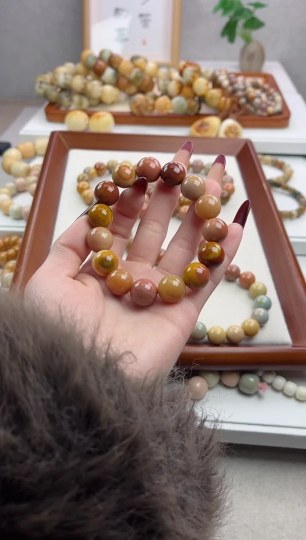 【闪购商品】菩提根/象牙果手串阿拉善圆珠14mm手串R41